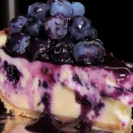 Blueberry Pie Stuffed Cheesecake