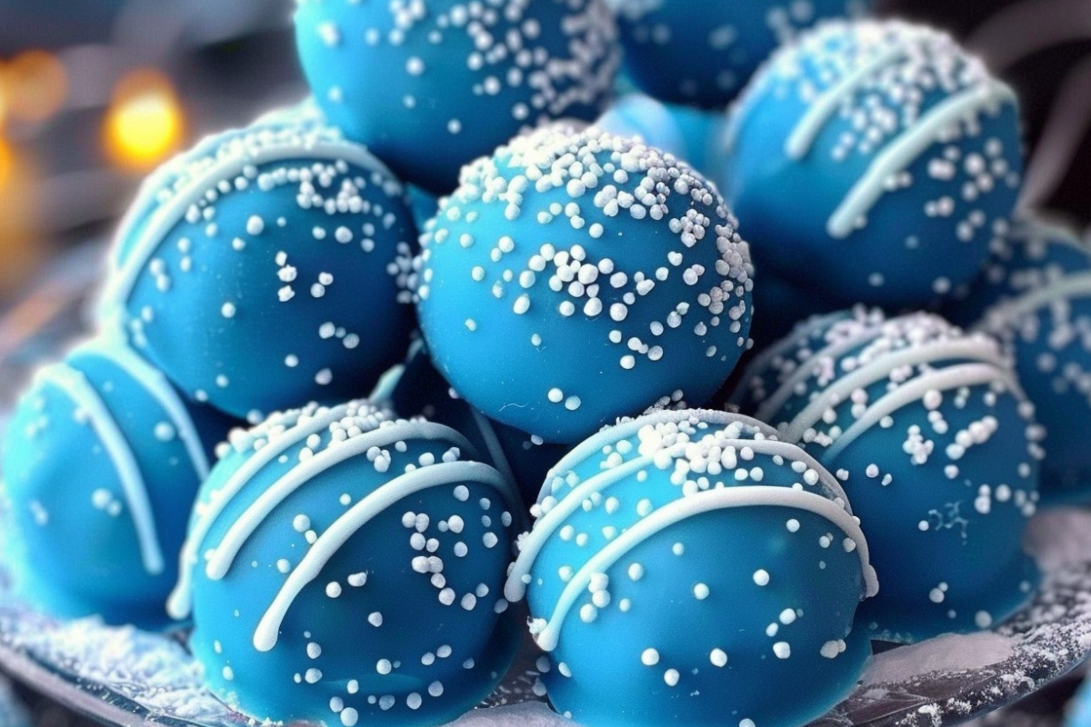 Blue Christmas Truffles