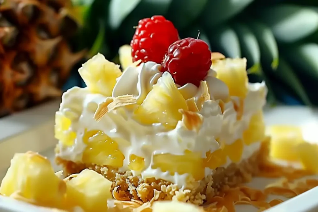 No-Bake Pineapple Cream Dessert