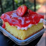 Strawberry Cake with Strawberry Cream Glaze Recipe