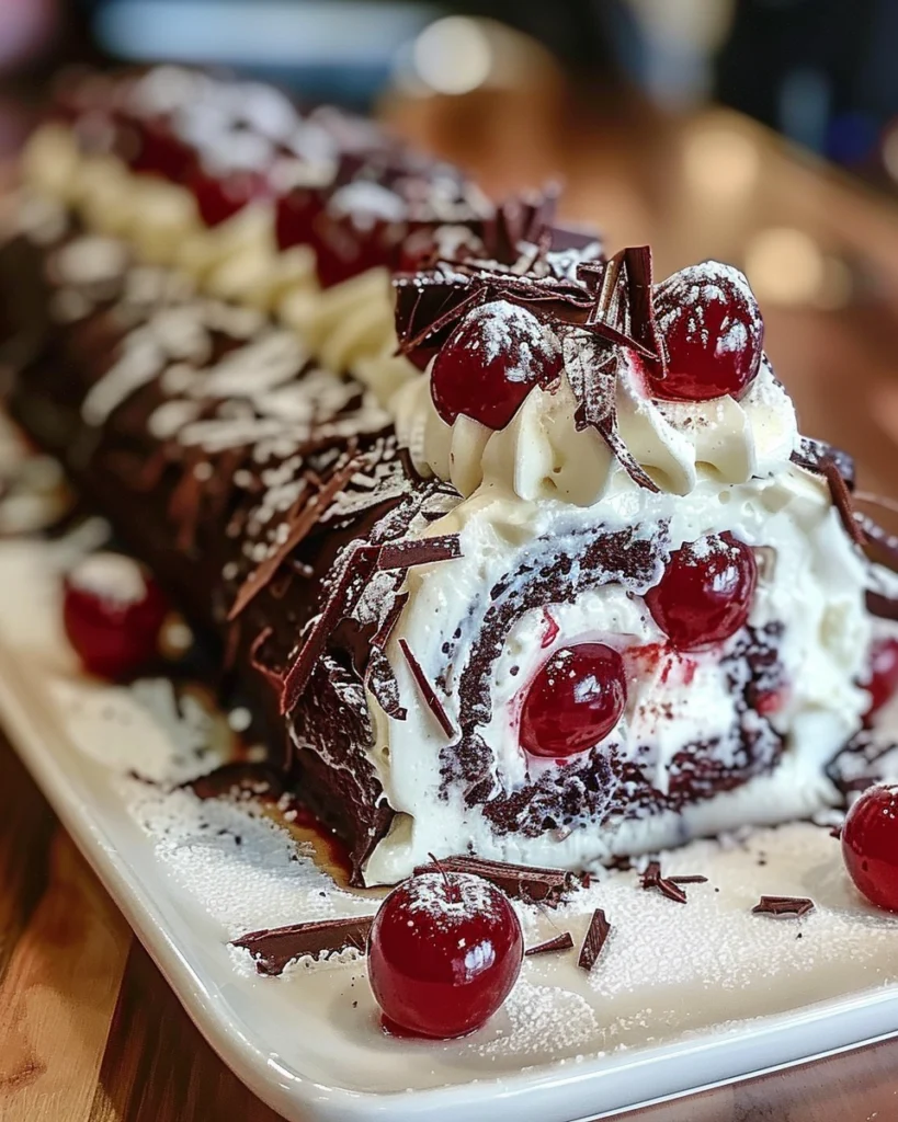 Black Forest Chocolate Roulade