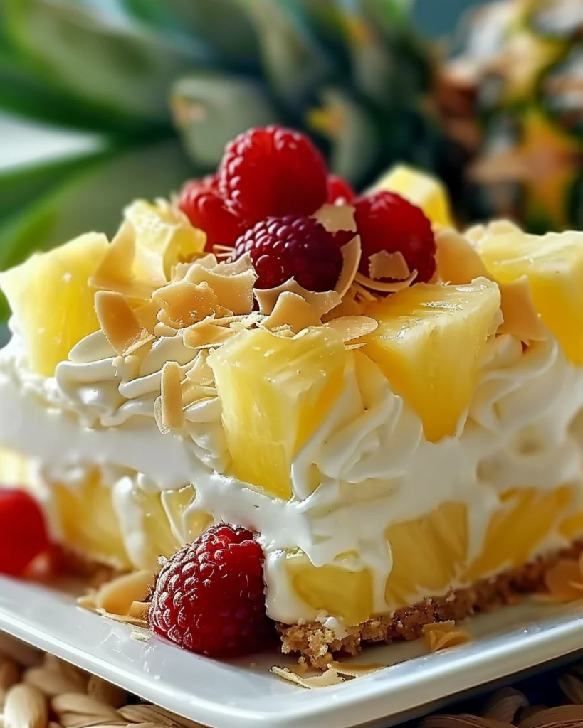 No-Bake Pineapple Cream Dessert