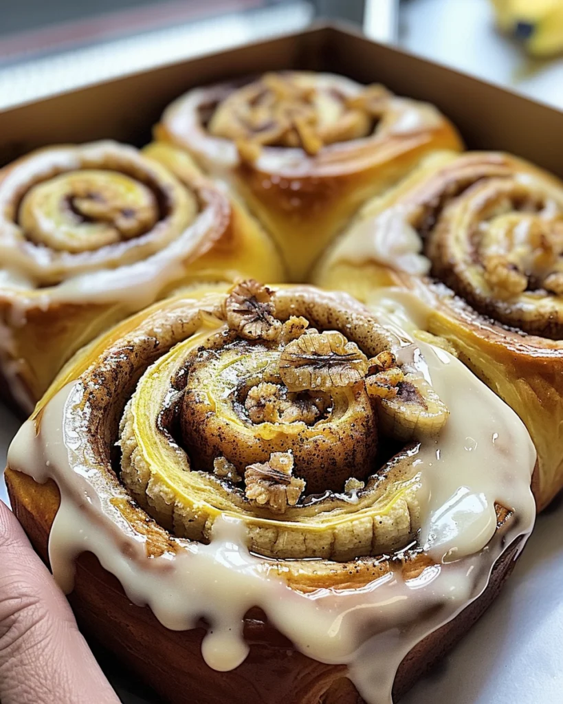 Banana Bread Cinnamon Rolls