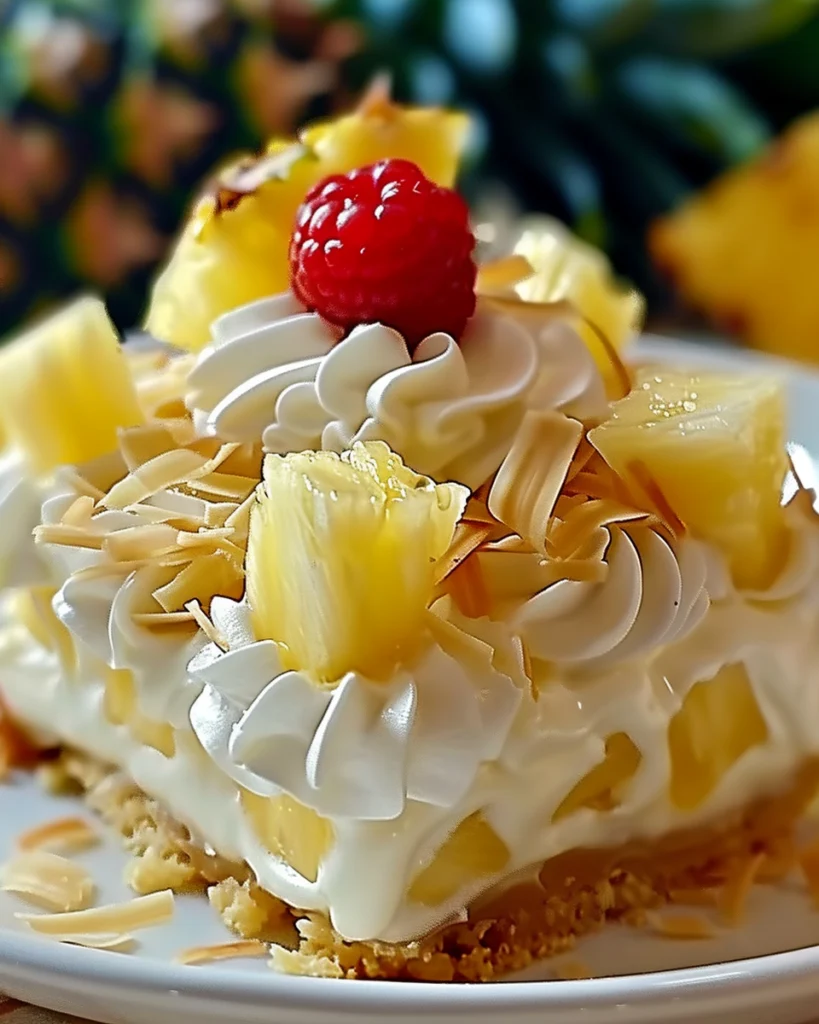 No-Bake Pineapple Cream Dessert