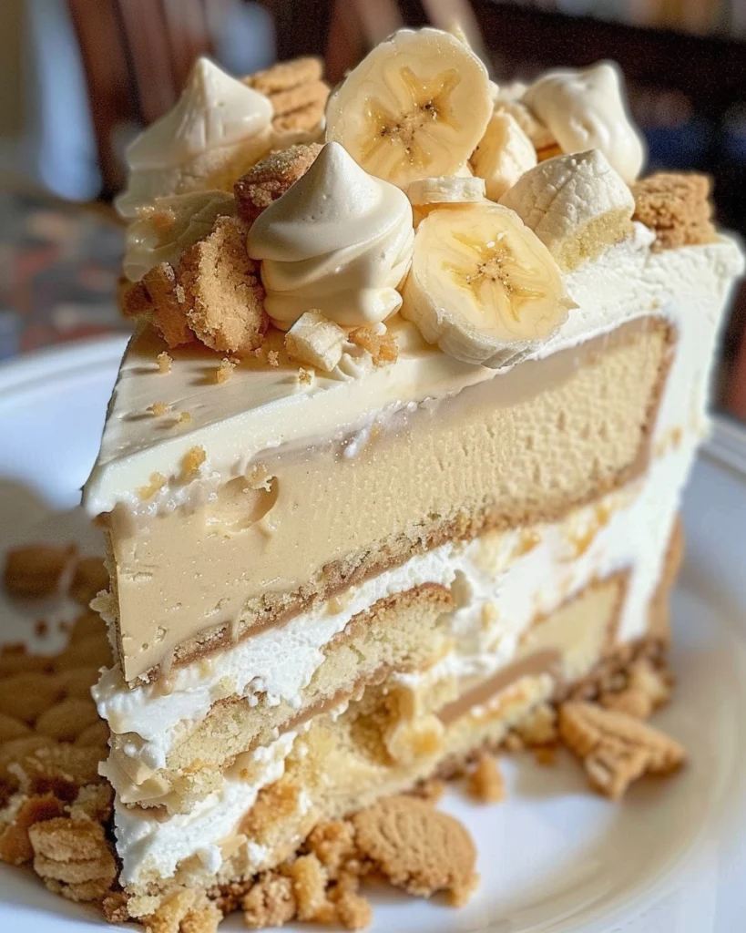 Banana Pudding Cookie Butter Cheesecake Cake