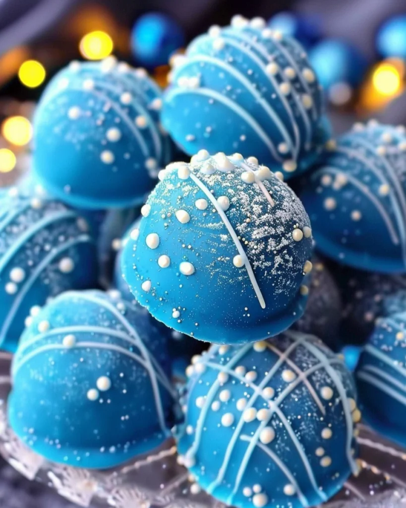 Blue Christmas Truffles