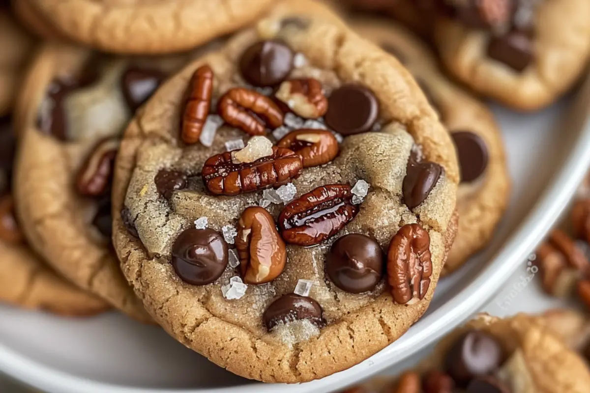 Cinnamon Sugar Praline Chocolate Chip Cookies