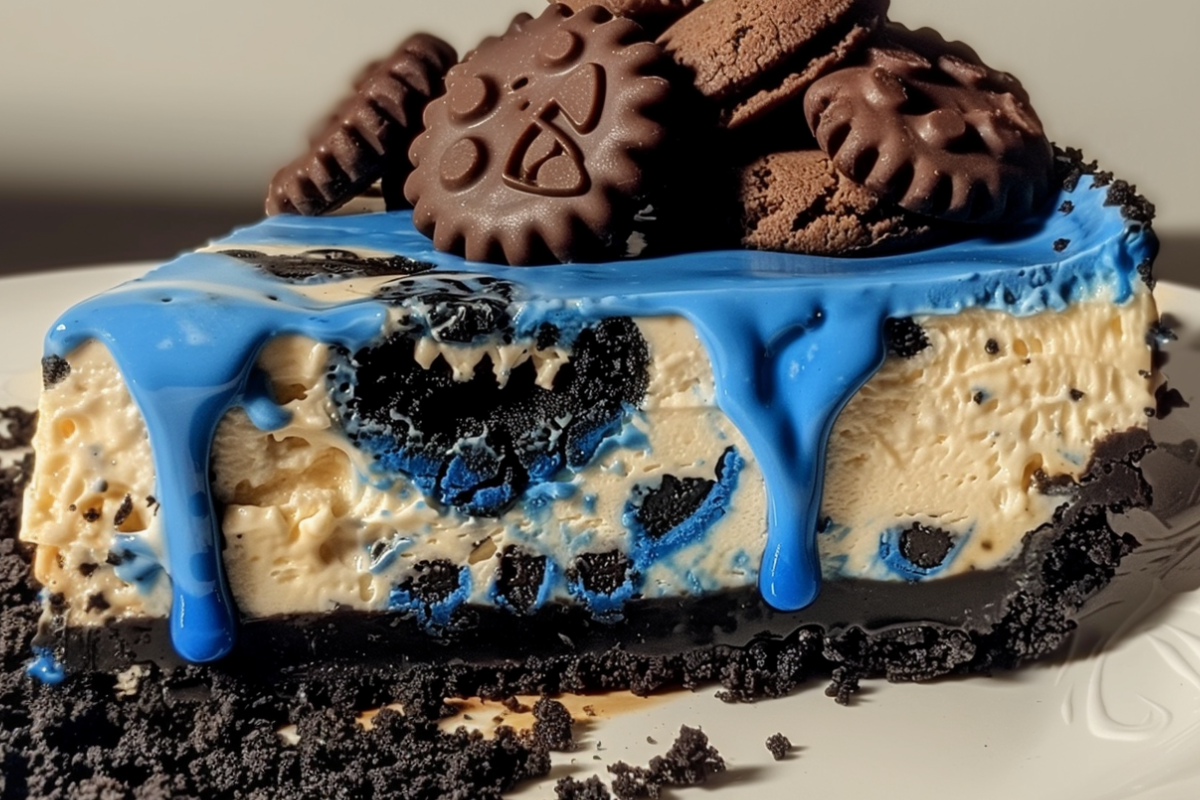 Cookie Monster Cheesecake recipe