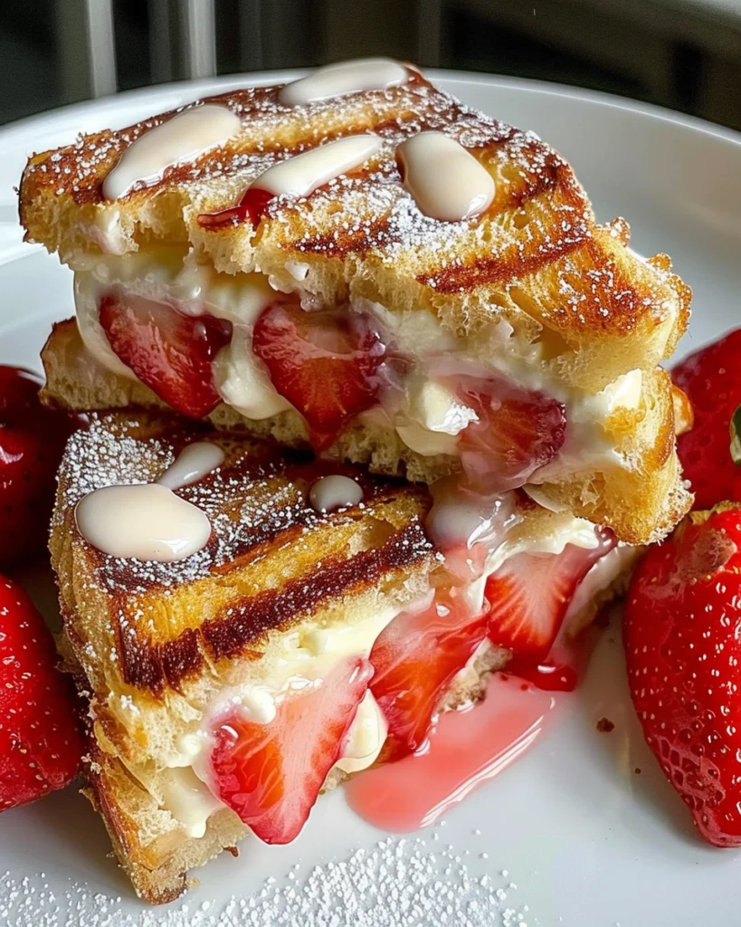 Fried Strawberry Cheesecake Sandwiches