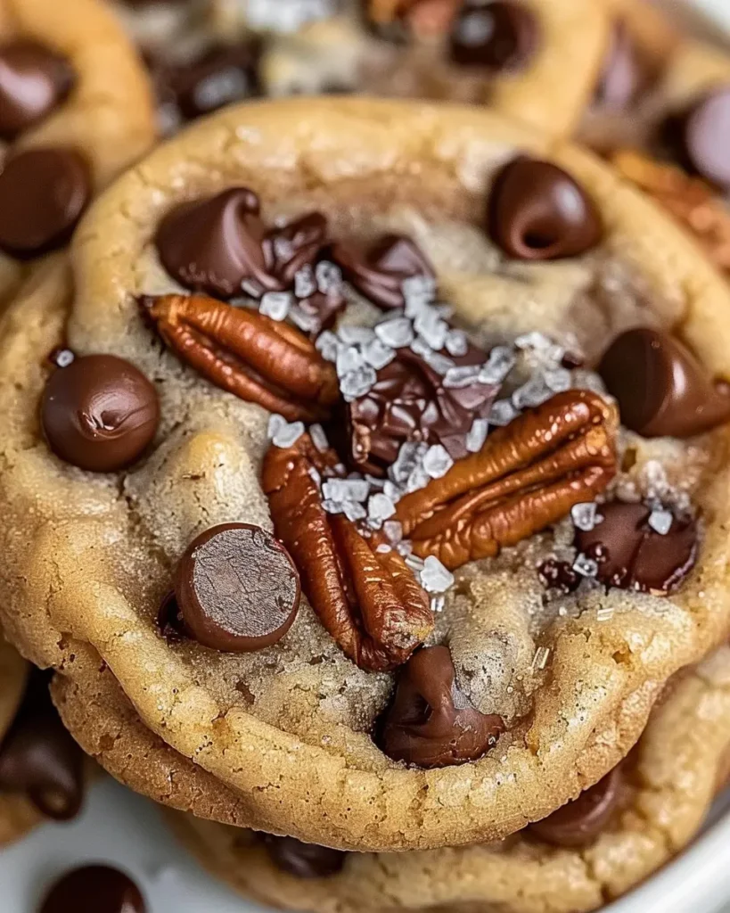 Cinnamon Sugar Praline Chocolate Chip Cookies