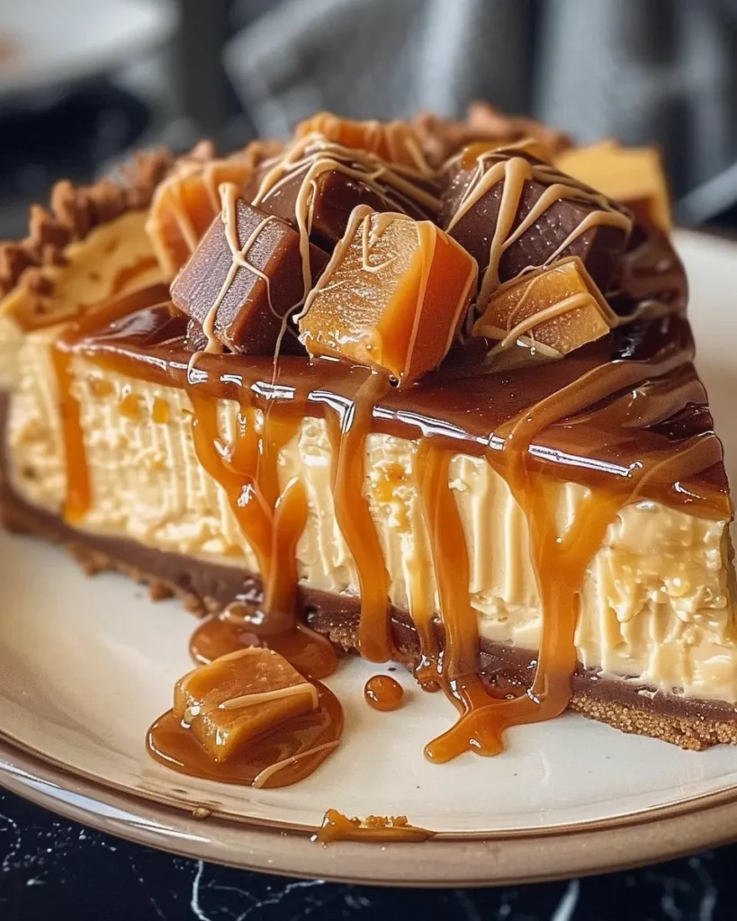 Caramel Candy Cheesecake