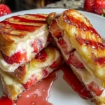 Fried Strawberry Cheesecake Sandwiches