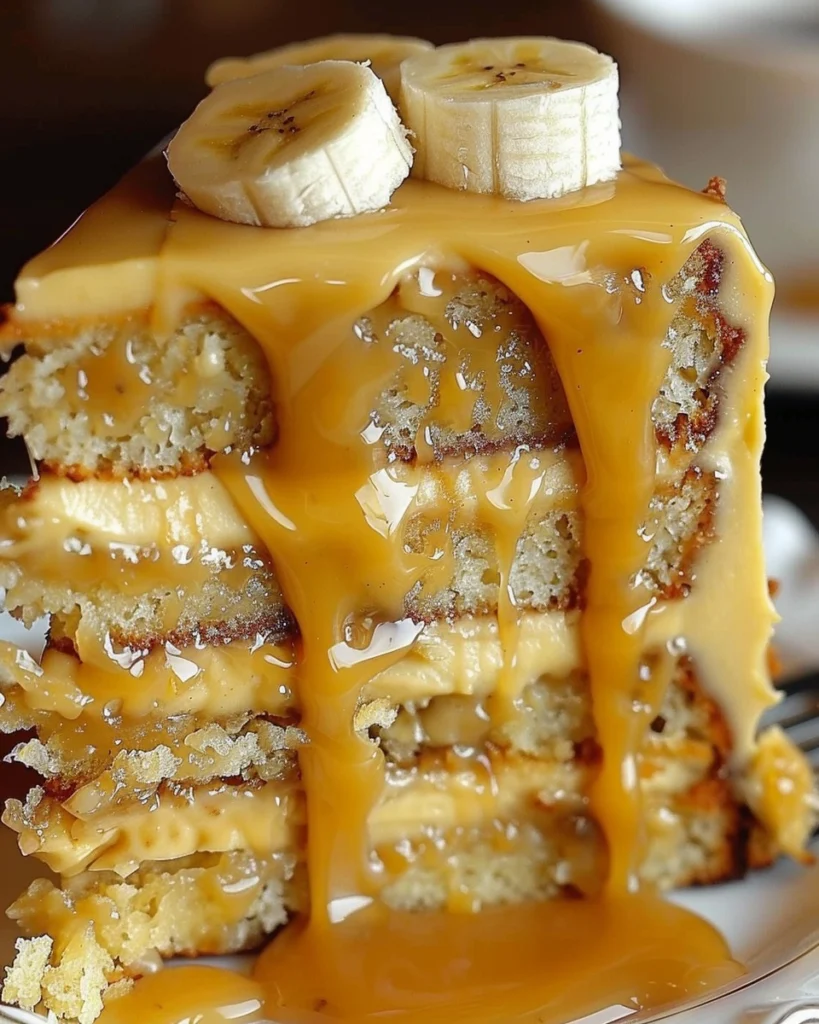 Heavenly Banana Caramel Cake