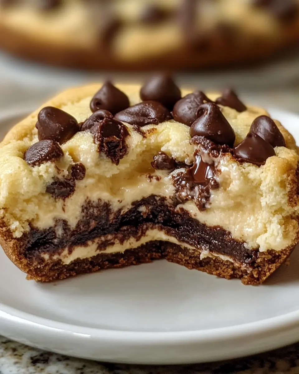 Cheesecake-Filled Chocolate Chip Cookies